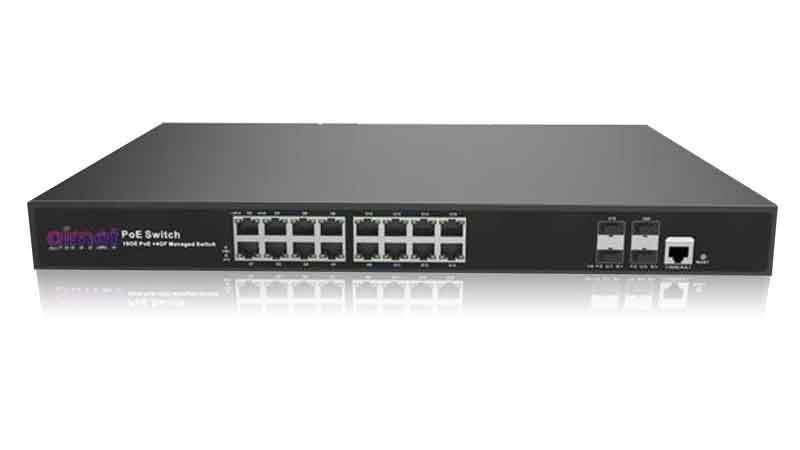 20-port Full Gigabit Managed PoE Switch ARN33020PM + 4S