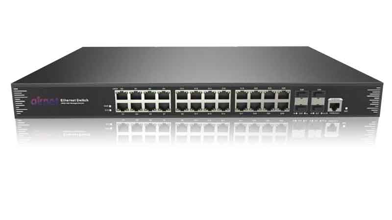 28-port Full Gigabit Managed Ethernet Switch ARN33028M+4S